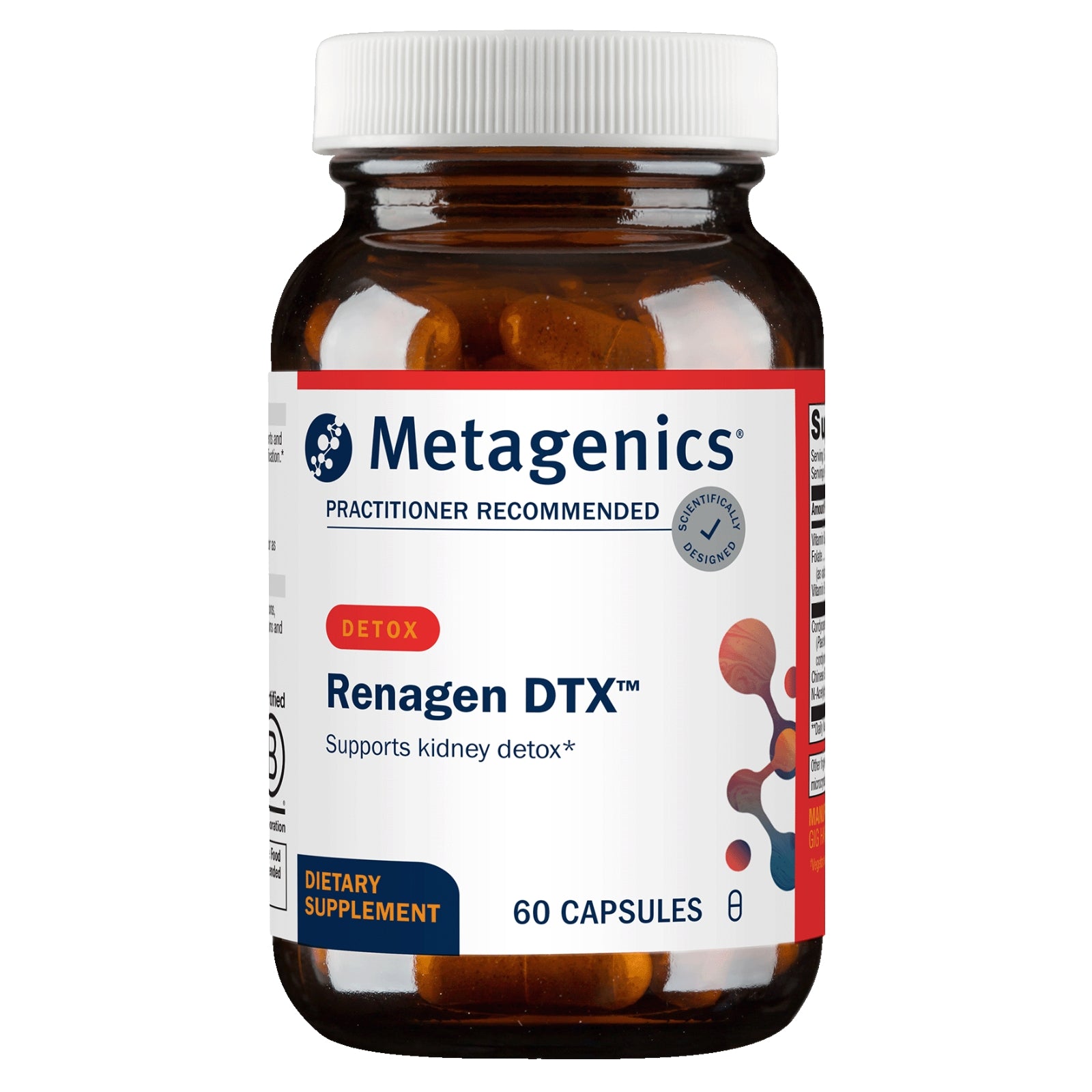 Metagenics, Renagen DTX, 60 Capsules UPC 755571910998 | HiLife Vitamins